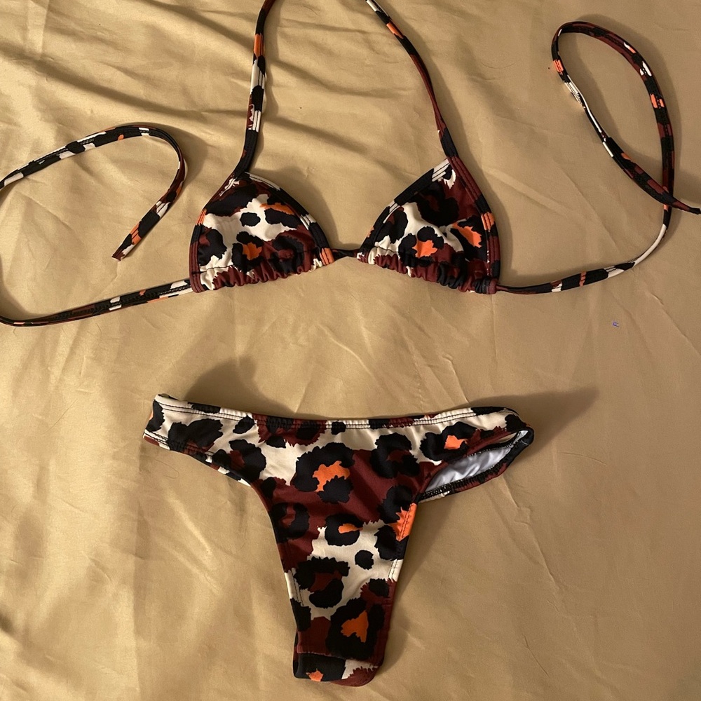 Leopard Print Bikini Set